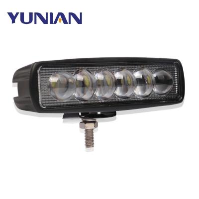 China Aluminum+LED High Brightness 6 Inch 18W 6000K 8D Lens LED Work Guide IP68 Truck SUV Waterproof Offroad Spotlight Driving Lamp for sale