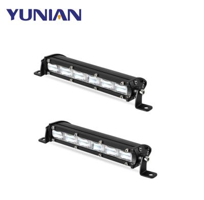 China Aluminum+LED 7inch Ultra Slim LED Light Bar 6D Lens Flood Beam 18W Led Working Lights For Auto 12V 24V ATV 4x4 Off Road Driving Lamps for sale