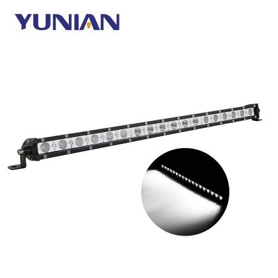 China Super Bright +PC Aluminum Lens LED Light Bar Single Row 7