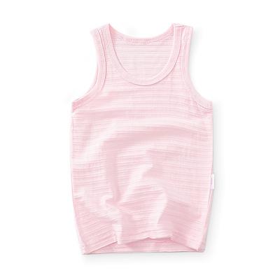 China Breathable Summer Custom Design Solid Color O-Neck Tank Top Kids Clothing Girls' Vests Babies' Vests for sale