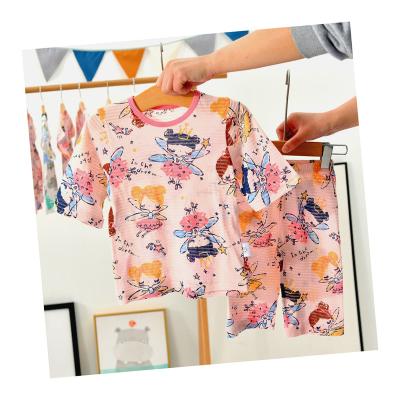 China Cheap Breathable High Quality Boys Girls Cartoon Sleepwear Cotton Pajamas Kids Home Pajamas for sale