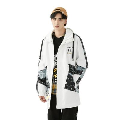 China Reversible Hot Selling Men's Reversible Top Quality Sport Graffiti Sports Clothes Men's Running Jacket for sale