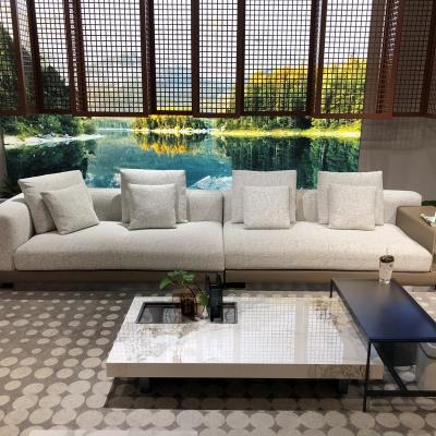 China (Size)Adjustable Minimalist Modular Home Fabric Sofa Set 4 Seater Modern Luxury Living Room Furniture Velvet Microfiber Sofa Set for sale