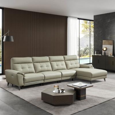 China Modern Minimalist Luxury Furniture Living Room Leather Sofa Set (Size) New Custom Smart Electric Sofas Adjustable Wholesale for sale