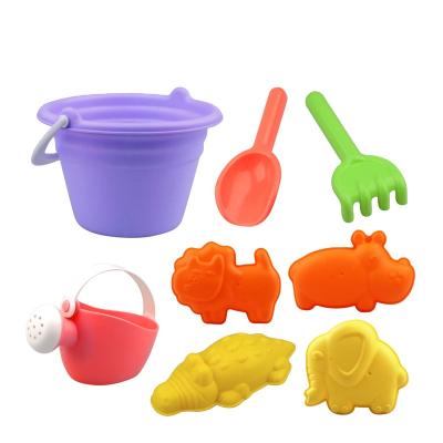 China 2021 New Arrival 8pcs Plastic Summer Outdoor Colorful Beach Sand Toys For Children for sale