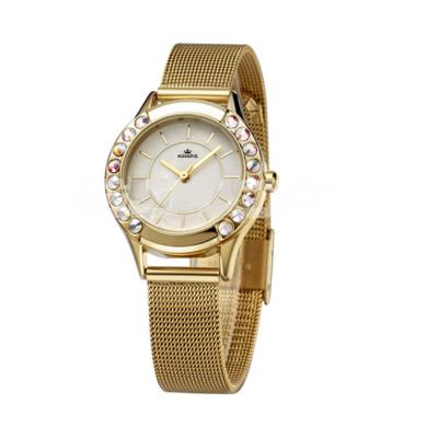 China Relojes de la malla del reloj de la joyería de las mujeres de la elegancia/del acero inoxidable, movimiento del cuarzo en venta