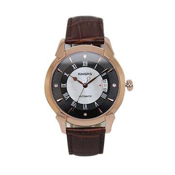 China Sapphire Glass Automatic Luxury Stainless Steel Watch With Pin Buckle , Round Shape Case for sale