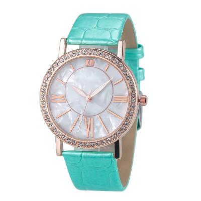 China Leather Quartz Watch,Wholesale jewelry elegance quartz watch fancy ladies diamond watch with watch movementM for sale