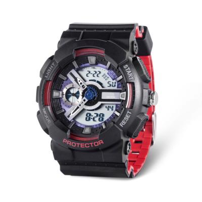 China Reloj del LCD Digital con el acero inoxidable Caseback, reloj resistente del cronógrafo del cuarzo de agua 5ATM, relojes del deporte de Digitaces en venta