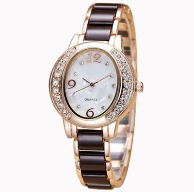 China OEM fashion wrist watch with ceramic watch band, ladies' quartz watch ,Ladies Jewelry Watch for sale