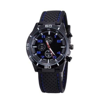 China Men Sports Silicon Wrist Watch ,OEM Multifunction Chrono Quartz Watch,Fashion Wrist watch with big size for sale