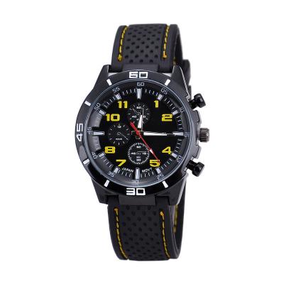 China Men's Stainless Steel Watches ,Men Sports Silicon Band Wrist Watch ,OEM Multifunction Chrono Quartz Watch for sale