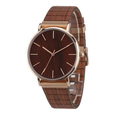 China Boyear Mens Stainless Steel Case Wooden Wrist Watch ,Ladies Fashion Dress Bamboo Watch OEM,Couple wrist watch for sale