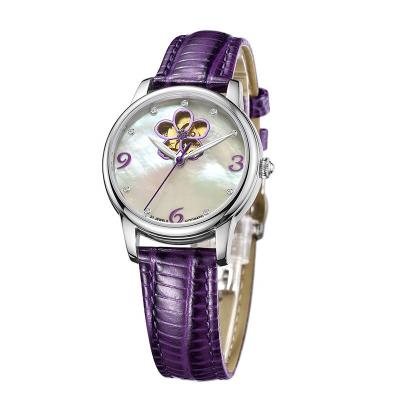 China Boyear Ladies Luxury Automatic Mechanical Wrist Watch , Women's stainless steel Jerwelry Watch OEM for sale