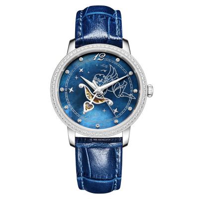 China 2019 New Automatic Mechanical Watch Women Watch Fashion Leather Strap watch for sale