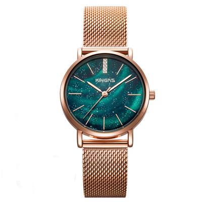 China 32mm Lady Fashion Watch Stainless Steel Milanese Band Wrist Watch for Women for sale