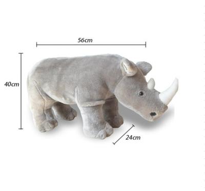 China New Design Real Life Cloth Baby Rhinoceros Plush Chair Creative Toys Plushtoys Custom Funny Soft Toys Stuffed Animals for sale