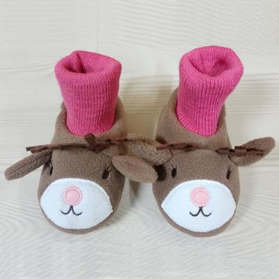 China New Design OEM Anti-odor Fashion Home Shoes Animal Plush Slippers Indoor Shoes For Baby for sale