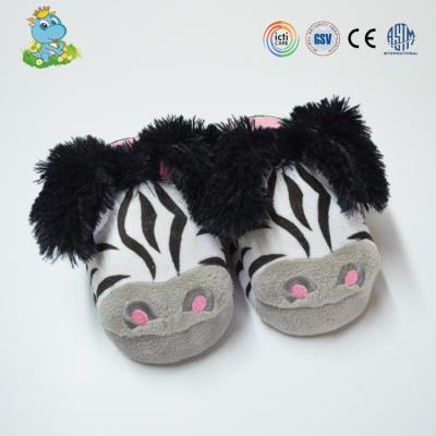 China Disposable Slippers Winter Cartoon Plush Animal Warm Indoor Slippers for sale