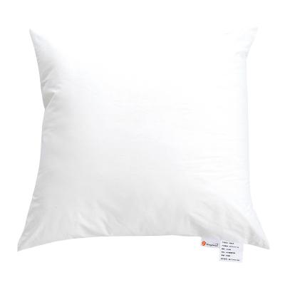 China Anti-Static Goose Down Feathers Insert Inner Core Fill Bedding And Sofa Cushion Law Label Pillow For Hotel And Home for sale