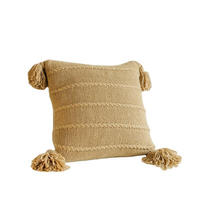 China New Wholesale Customized Luxury Handmade Cushion Anti-Static Pillows Knitted Cushion Covers for sale