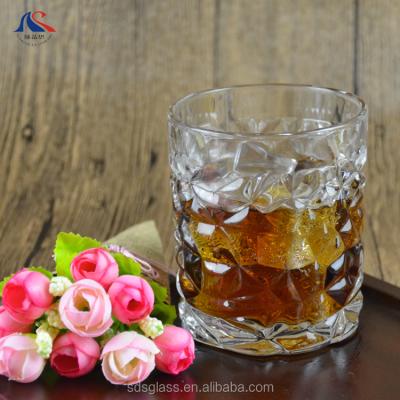 China 10oz Restaurant Engraved Tumbler Heavy Base Round Whiskey Mug Glasss Drinkware Mug for sale