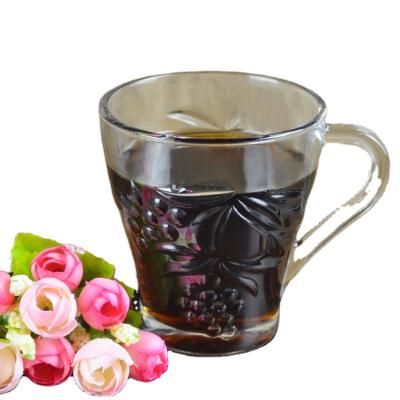 China Viable Glass Milk Cup Coffee Mug Tea Cup Glass Drinkware Glass Mug for sale