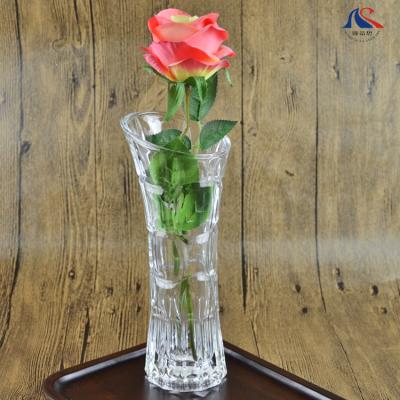 China Irregular Shape Viable High Quality Glass Clear Space Vases Glass Vase for sale