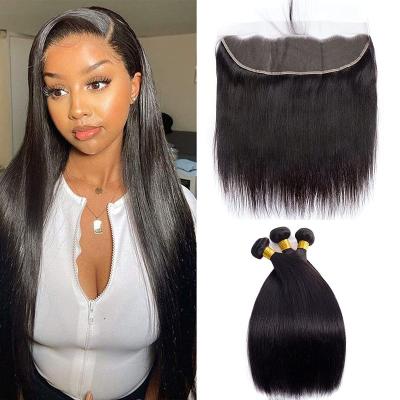 China Silky Straight Wave Bone Straight Straight Drawn Virgin Hair Extension Vendors 12A Raw Virgin Cuticle Aligned Hair Weave Bundles for sale