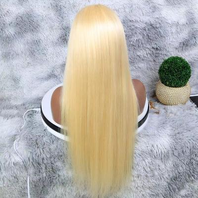 China Straight 613 Closure Wigs Virgin Hair Cuticle Aligned Hair Hd Blonde Lace Front Wig Straight 613 Full Lace Wigs For Black Women for sale