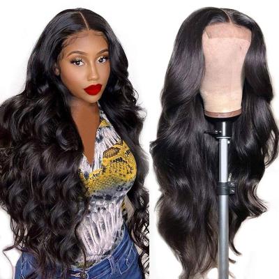 China 100% Natural Human Hair Glueless Full Lace Human Hair Wig Unprocessed Brazilian Straight Full Lace Wig For Black Women for sale