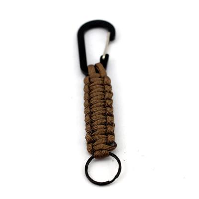 China Survival Wholesale Cheap Carabiner Paracord Key Chain Rise for sale