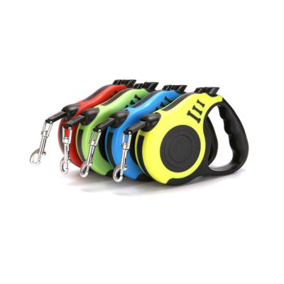 China Reflective Hot Sale Outdoor Dog Training Nylon Automatic Retractable Dog Leash for sale