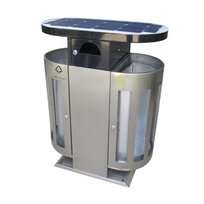 China Outdoor Stocked Street Metal Steel Round Recycle Bin Black 38gal Waste Bin Waste Bin Container for sale