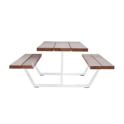 China Factory Price Modern Wholesale Outdoor Patio Furniture Dining Coffee Table Picnic Table Solid Wood Bench for sale