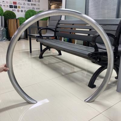 China More than 10 years customized 304 stainless steel street bike public commercial rack floor display rack homemade multiple bicycle rack for sale