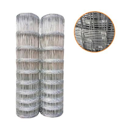 China Galvanized Fixed Knot Field Fence Metal Iron White Garden Fence Aluminum Fence Low Carbon Steel Wire Main Iron Gate Designs for sale