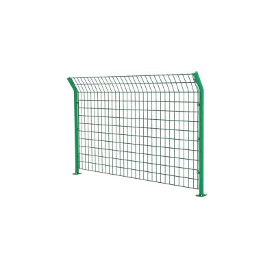 China Custom Green Dark PVC 3D Curved Wire Mesh Fence For Orchard Periphey Sturdy Construction for sale