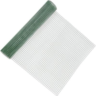 China 10 Gauge 2X2 4X4 Fencing Net Iron Wire Mesh Pvc Green Coated Wire Mesh Roll Width 0.2-2m for sale