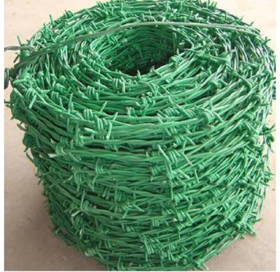 China Polyvinyl Chloride (PVC) Coated Barbed Wire Fence': Your Robust and Resilient Boundary Solution for sale