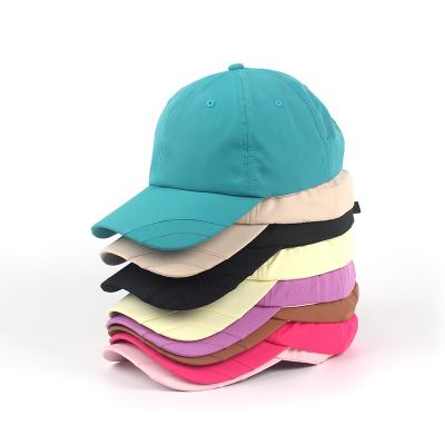 China breathable & Summer Sports Hats White Golf Fit Dry Lightweight Colorful Unique Waterproof Tennis Running Baseball Hats for sale