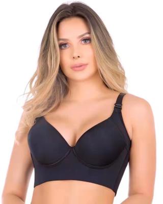 China Big Boobs Cheap Breathable Bras Plus Size Women Underwear With Big f g h i k Corrector Back Fat Push Up Support Cup Posture Bra for sale