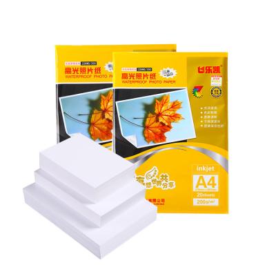 China Fast Dry Waterproof 220g 24 Inch A4 4x6 High Wholesale Hot Profesional Glossy Photo Paper for sale