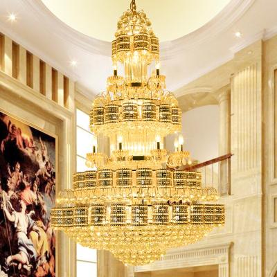 China Mosque Design Luxury Traditional High Ceiling Chandeliers Large Luxury Crystal Chandeliers Pendant Lights Hanging Lamp for sale