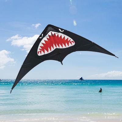 China Wholesale kite kite manufacturers line custom double shark shape large kite delta shark toy parasailing kite for sale