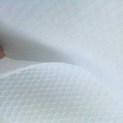 China 3d diamond design waterproof soft 100% polyester air mesh knitted spacer fabric sandwich mesh fabric for sale