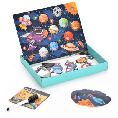 China Wholesale 45 PCS puzzle toy 3d puzzle game for montessori other toys train puzzle educational toy for kids for sale