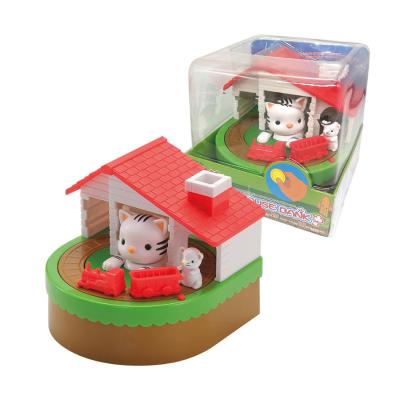 China New arrivals eco-friendly material money saving box for kids cat hook mouse piggy banks piggy bank for sale for sale