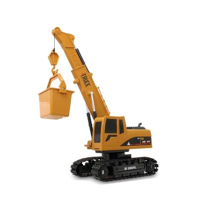 China 2021 New Hydraulic RC Hobby rc excavator for rc excavator hand operated toys remote control rc car for kids for sale