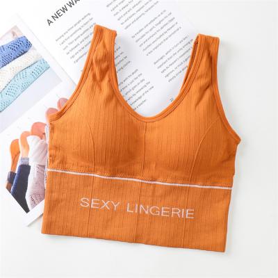 China Antibacterial Latest Product Sports Underwear Women Fitness Yoga Beauty Back Working Shockproof Gathered Bra for sale